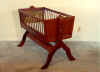 Cradle in Alder with Upholstery